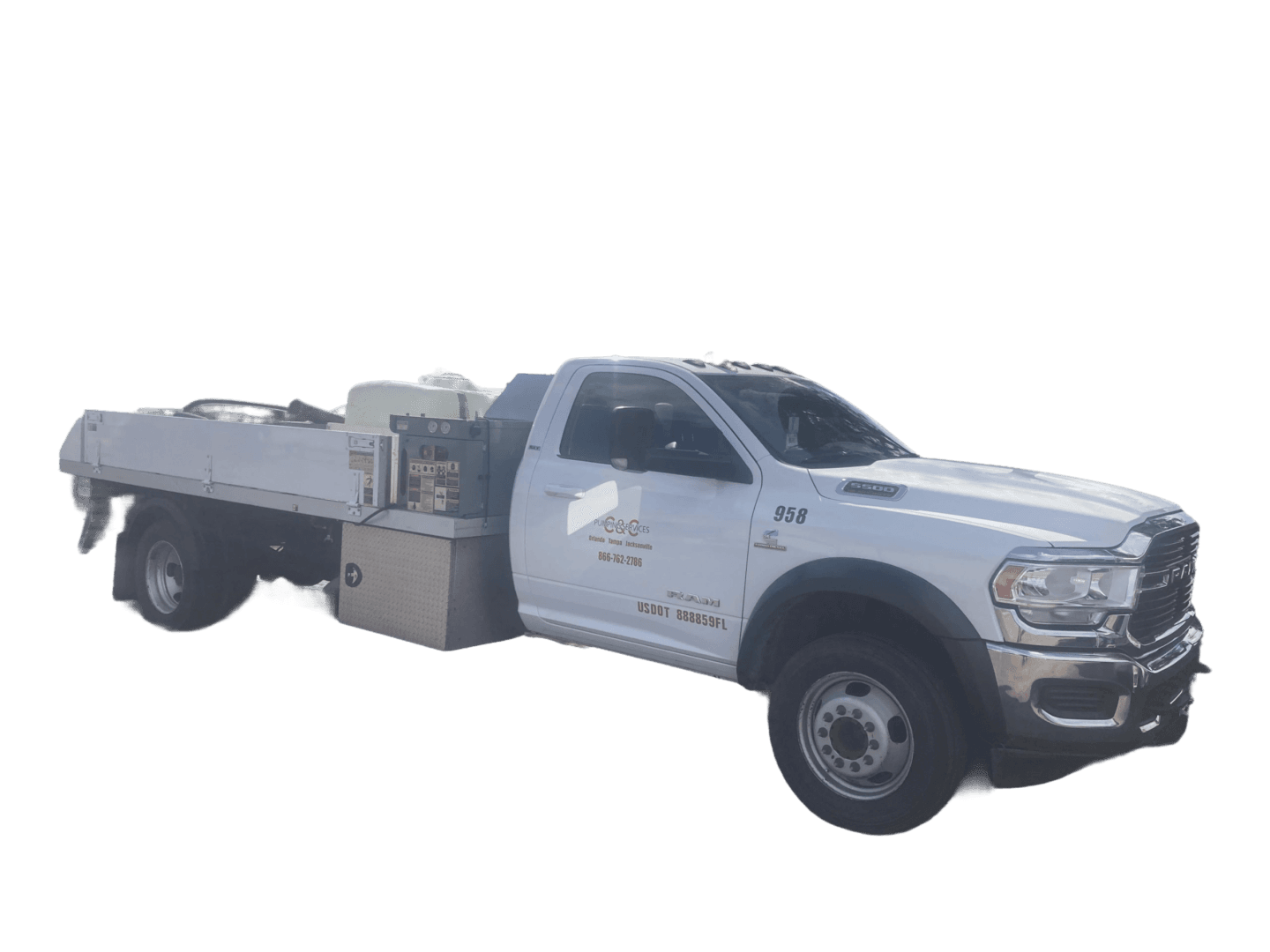 Trailer Pump Services provided by C&C Concrete Services Inc. 